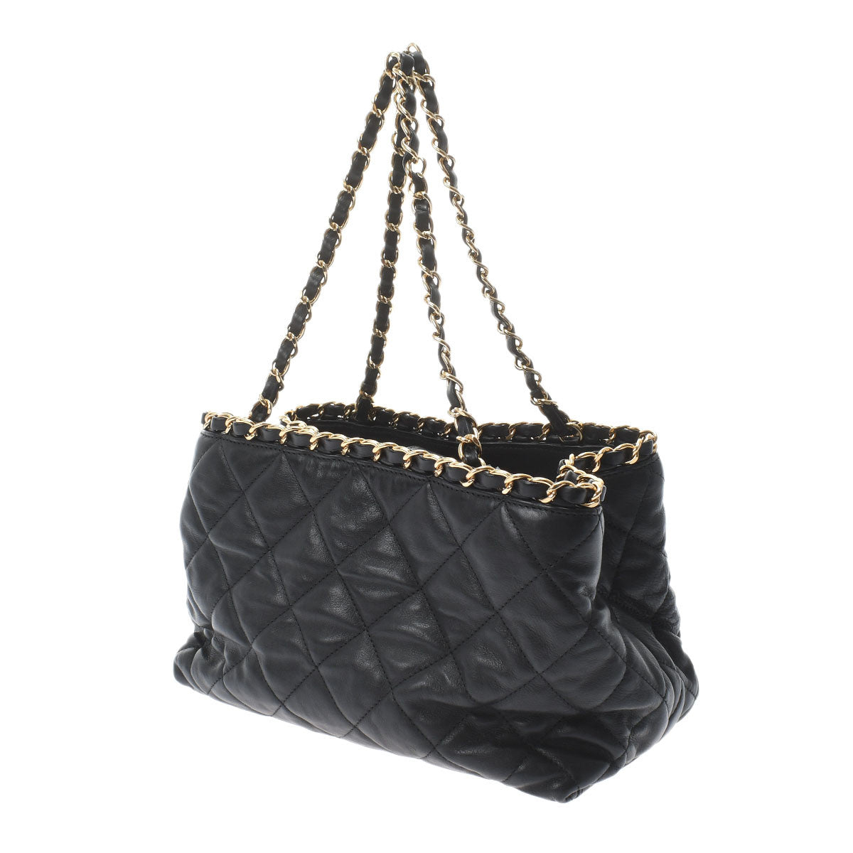 Chanel Chain Me Black/Gold Hardware Calfskin Women's Tote Bag