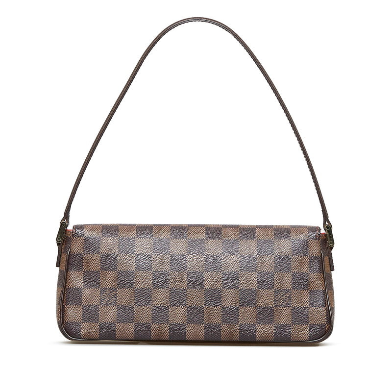 Louis Vuitton Damier Recoleta Shoulder Bag Ebene Brown