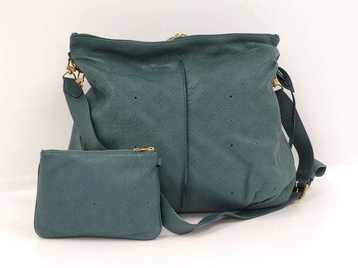 Louis Vuitton Shoulder Bag Selene MM Mahina Lagon Green