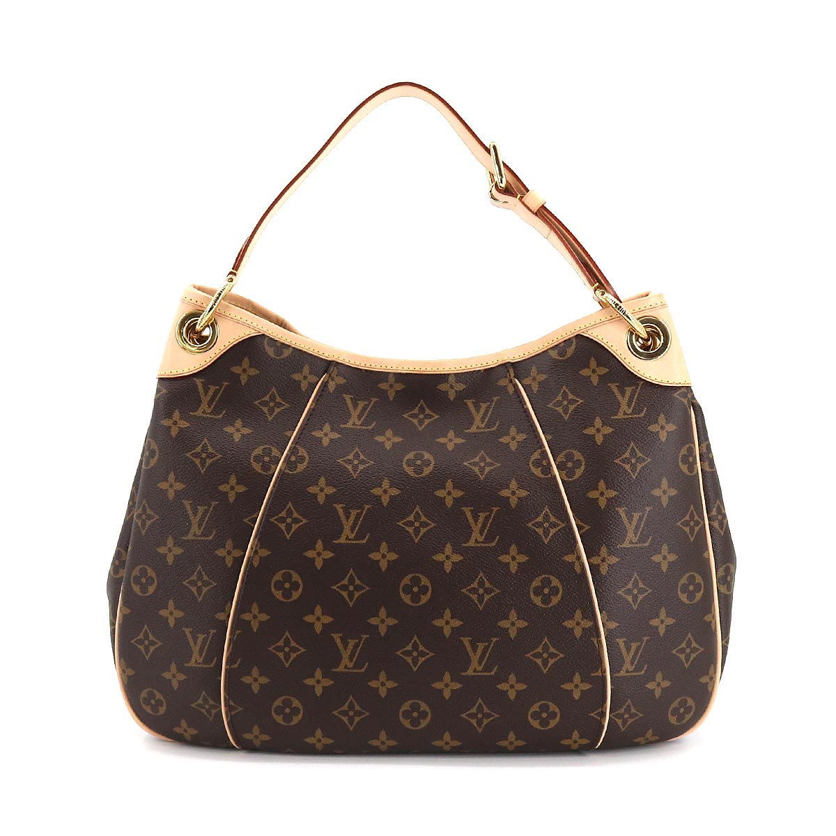 Louis Vuitton Monogram Galliera PM Shoulder Bag Brown Gold Hardware