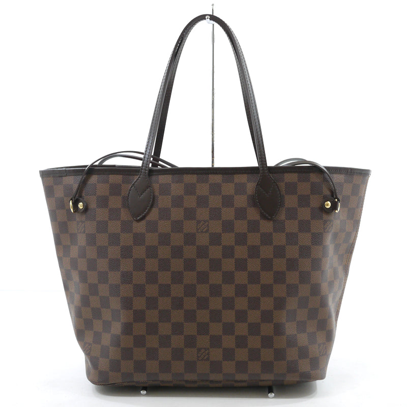 Louis Vuitton Damier Neverfull MM Tote Bag Brown