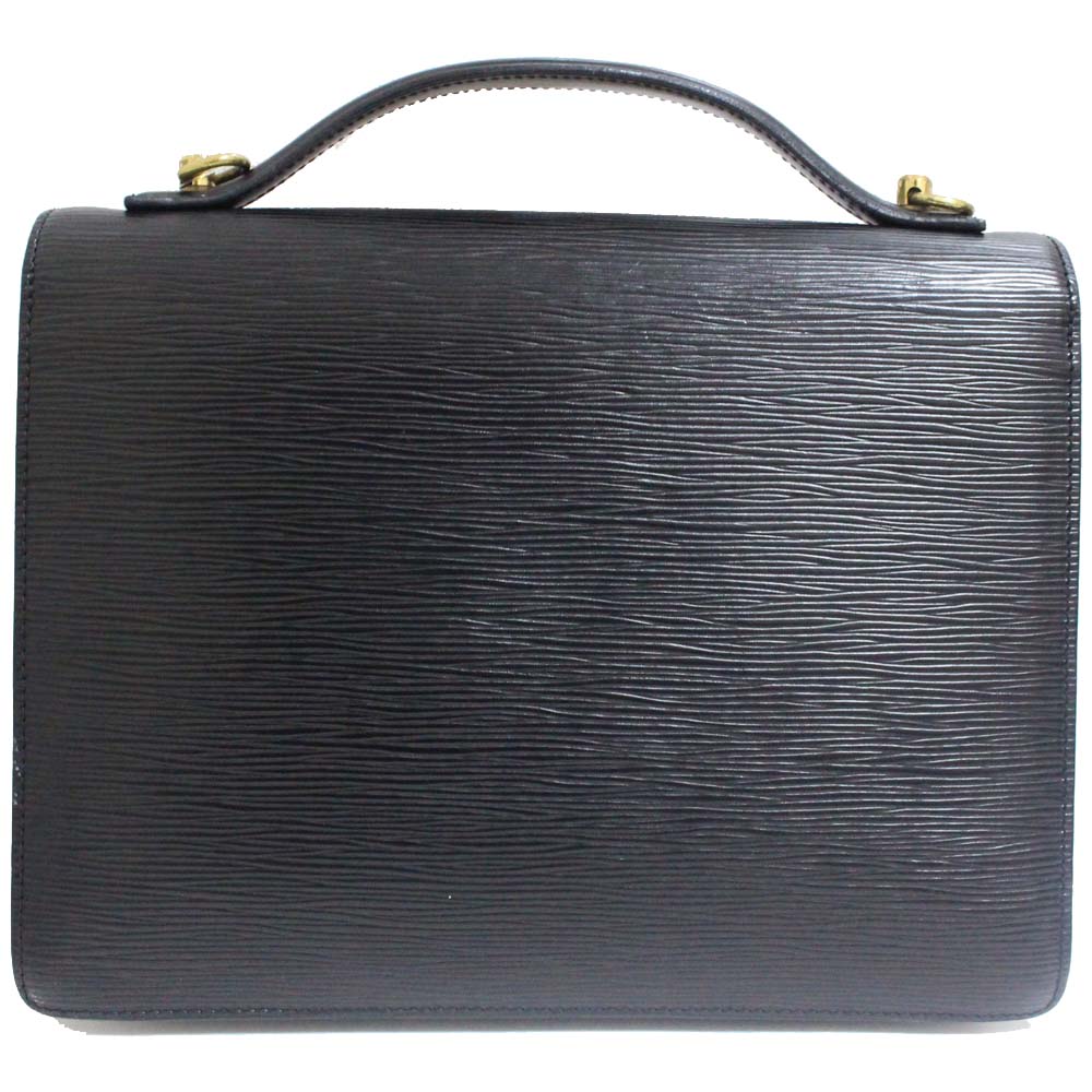 Louis Vuitton Monceau 2way Epi Handbag Noir Black Epi Leather