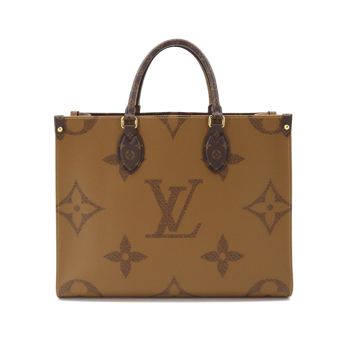 Louis Vuitton Giant Monogram On The Go MM 2 Way Tote Shoulder Bag