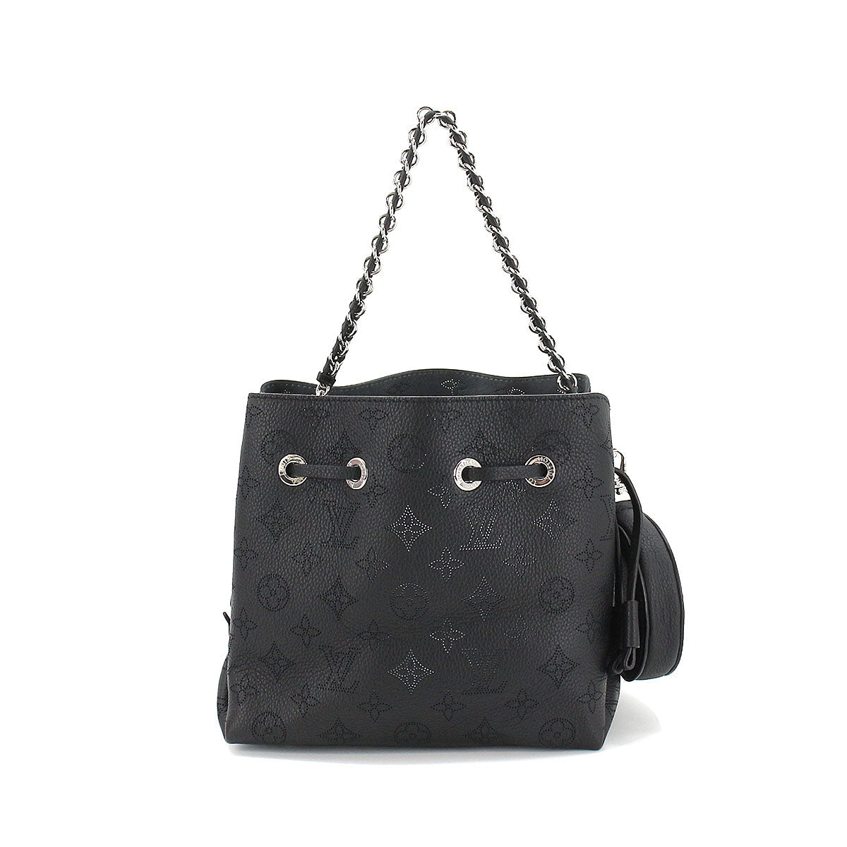 Louis Vuitton Mahina Bella 2 Way Shoulder Hand Bag Leather Noir