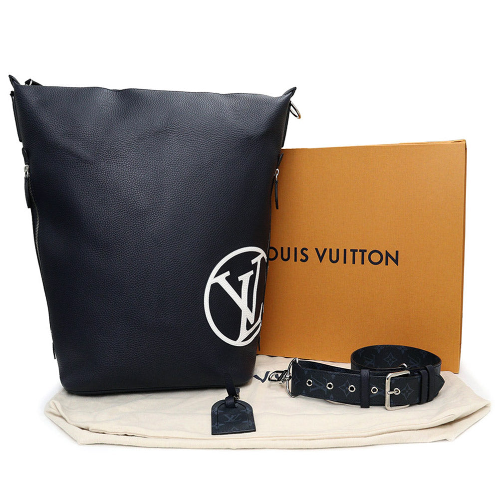 Louis Vuitton Eastside Duffle 2 Way Shoulder Bag Diagonal Taurillon Leather Navy