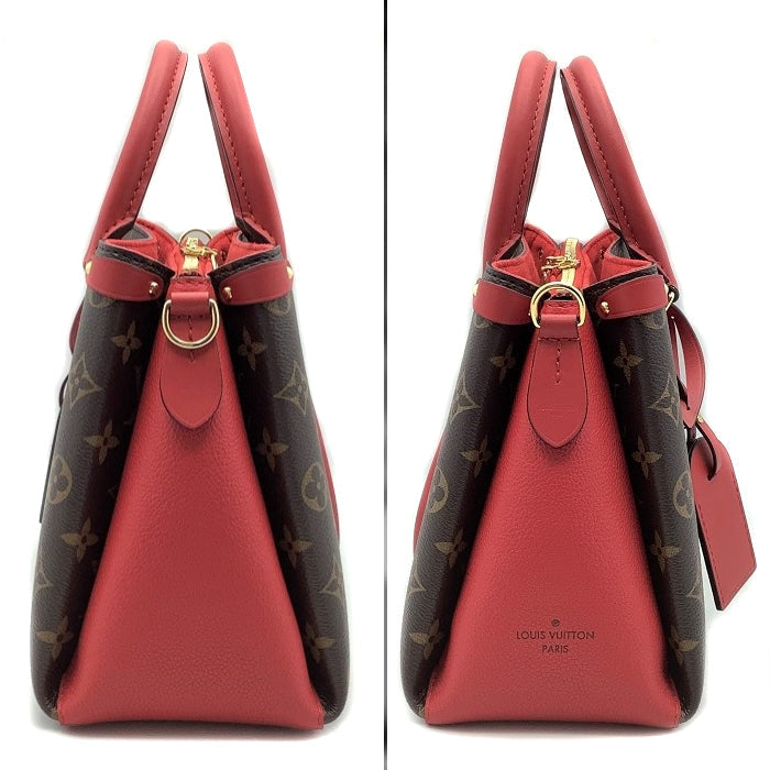 Louis Vuitton Soufflot BB Monogram Shoulder Bag Brown Red