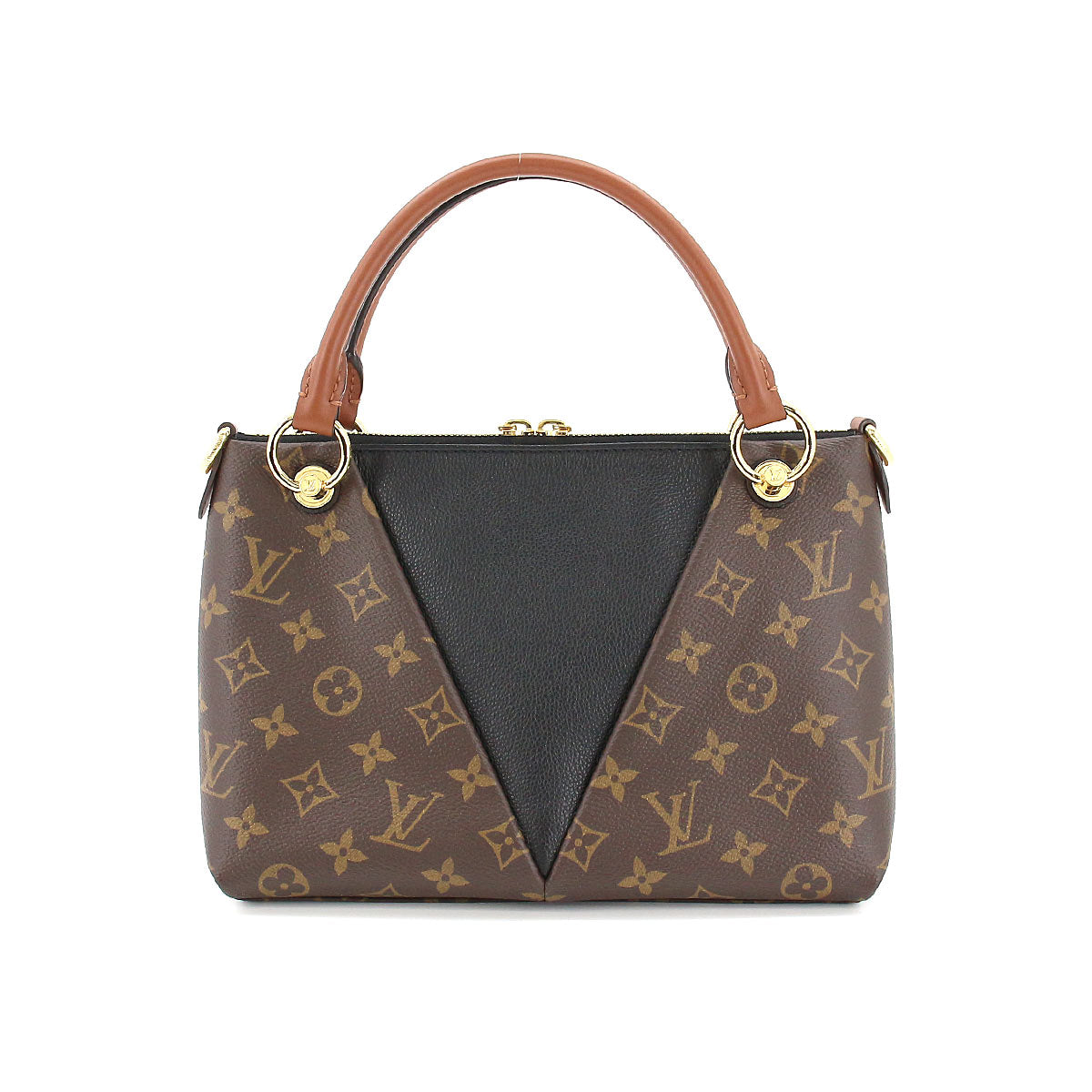 Louis Vuitton Monogram V Tote BB Shoulder Bag Leather Noir