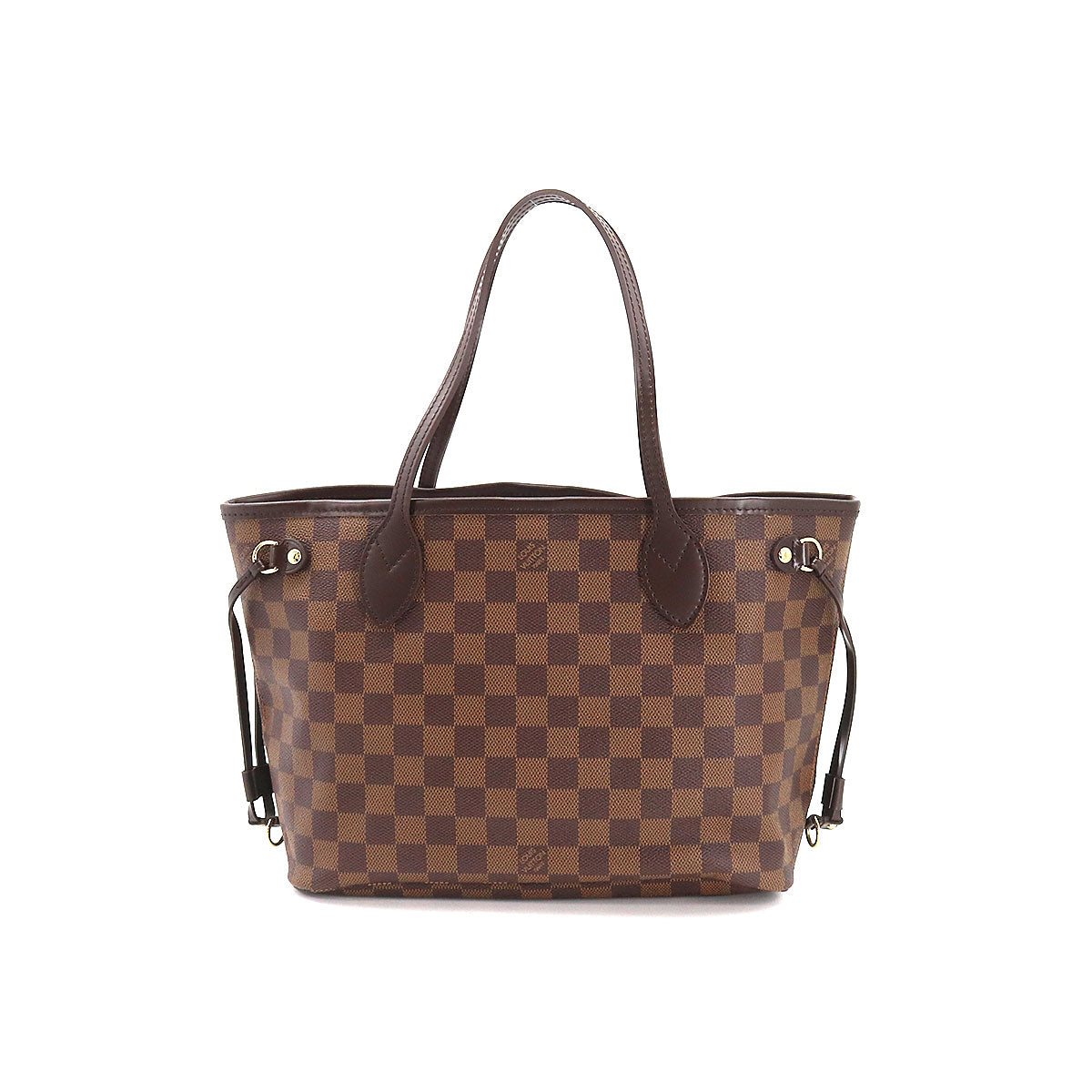 Louis Vuitton Damier Neverfull PM Tote Bag Ebene Brown