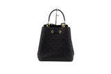Louis Vuitton Neonoe Monogram Implant Leather Black