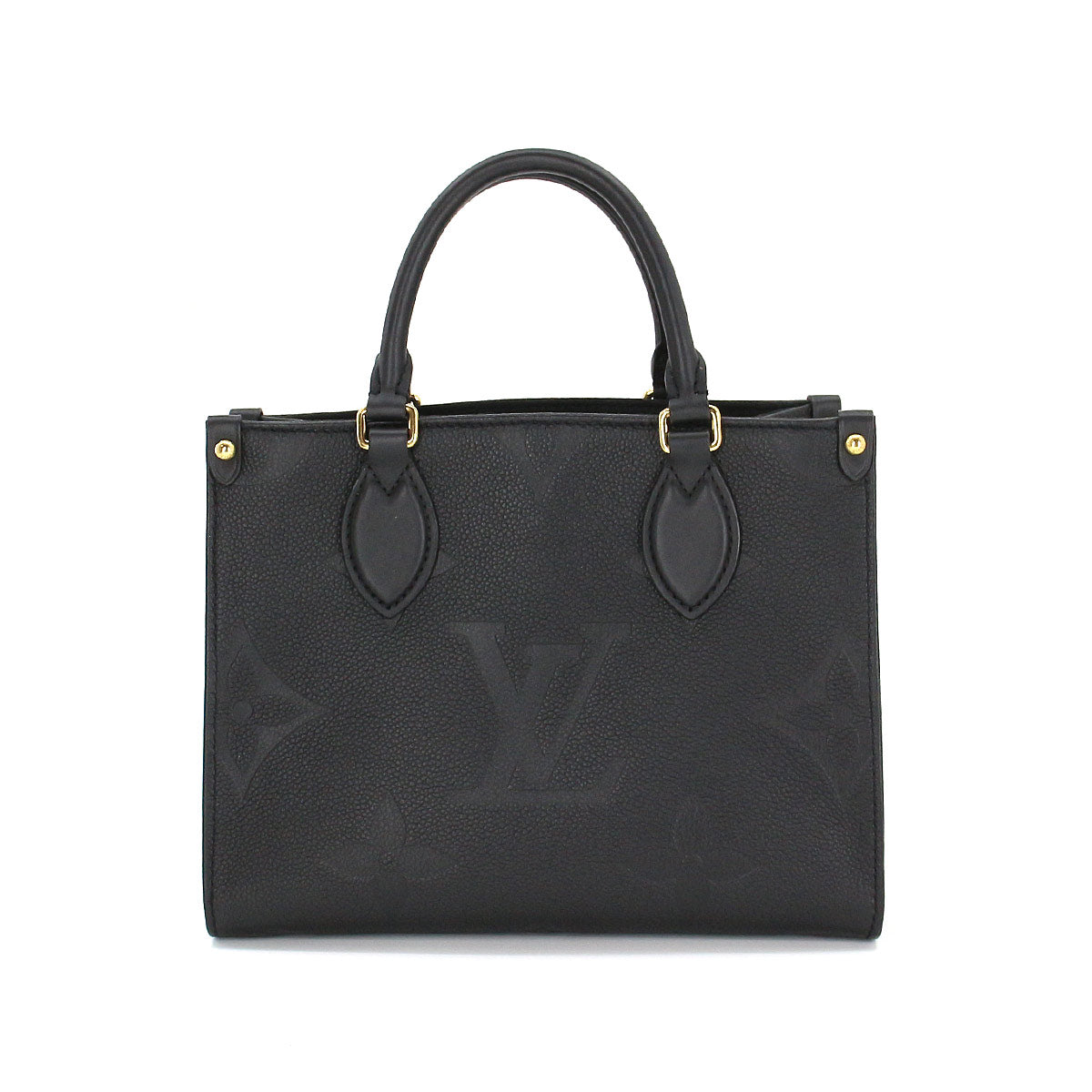 Louis Vuitton Monogram Emplant Onthego PM 2 Way Tote Shoulder Bag Noir Black
