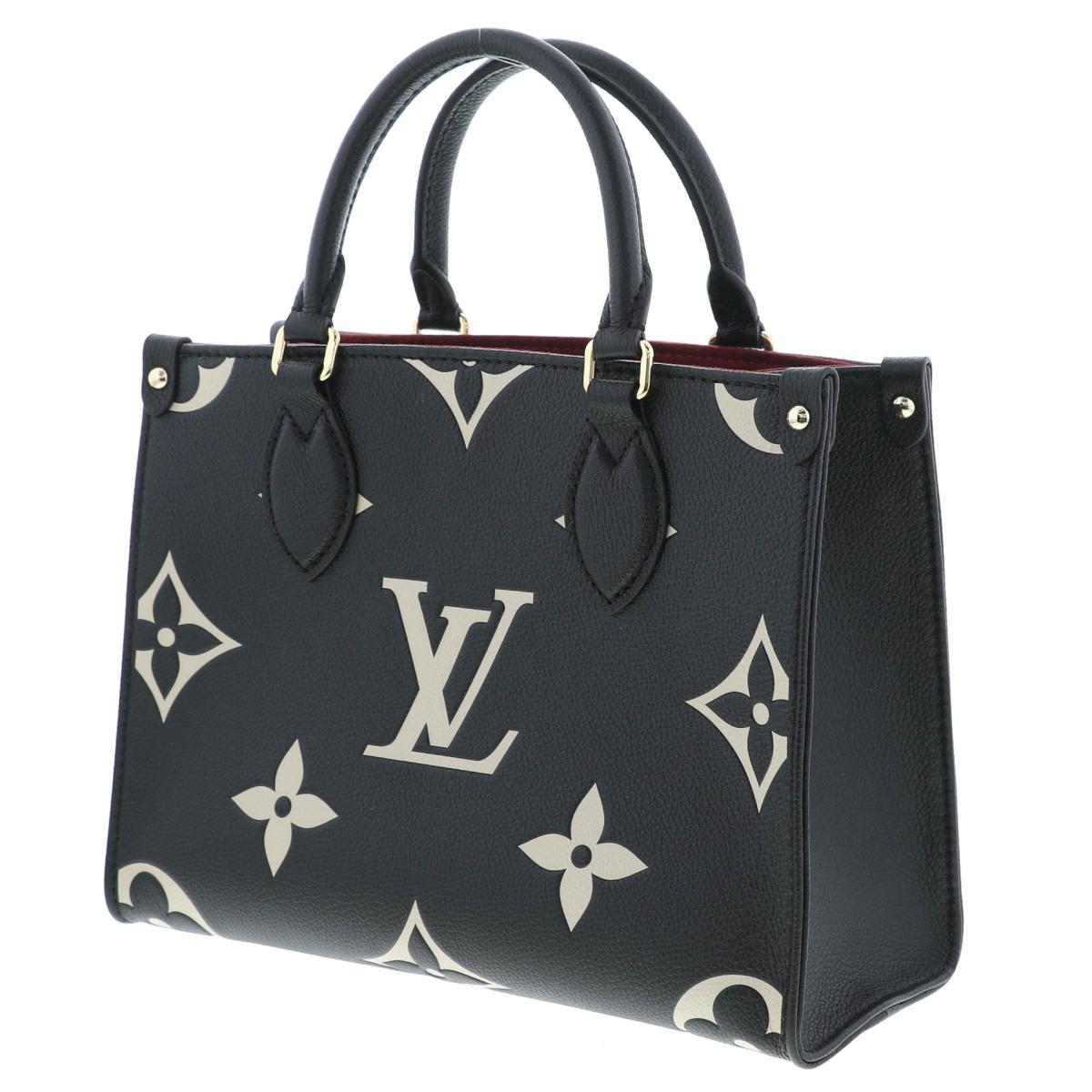 Louis Vuitton OnTheGo PM Noir Black Tote Shoulder Bag