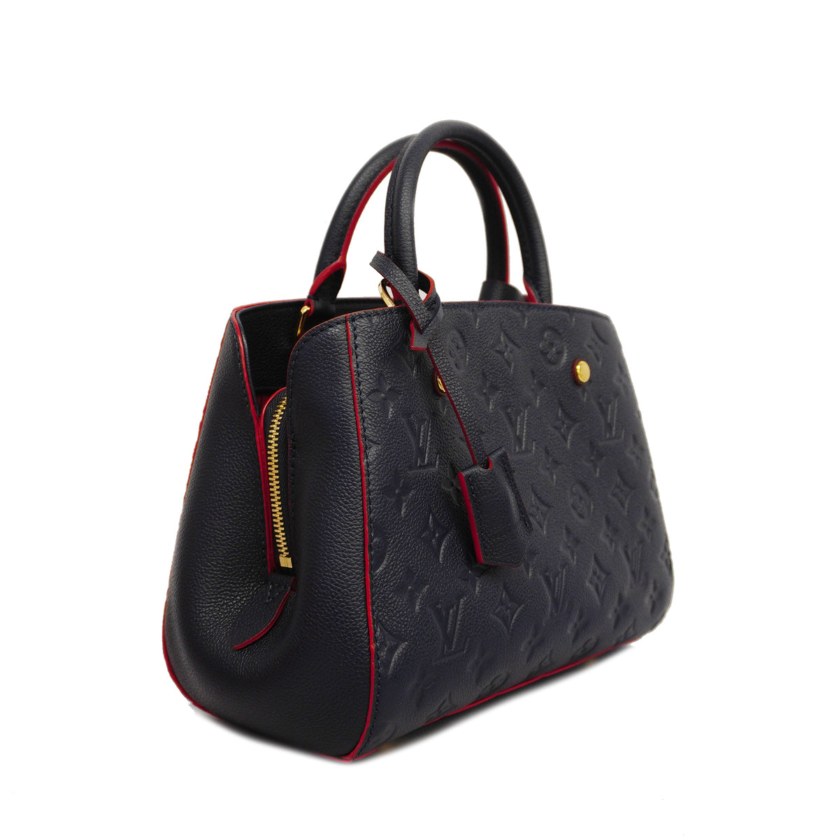 Louis Vuitton Monogram Emplant Montaigne BB Marine Rouge
