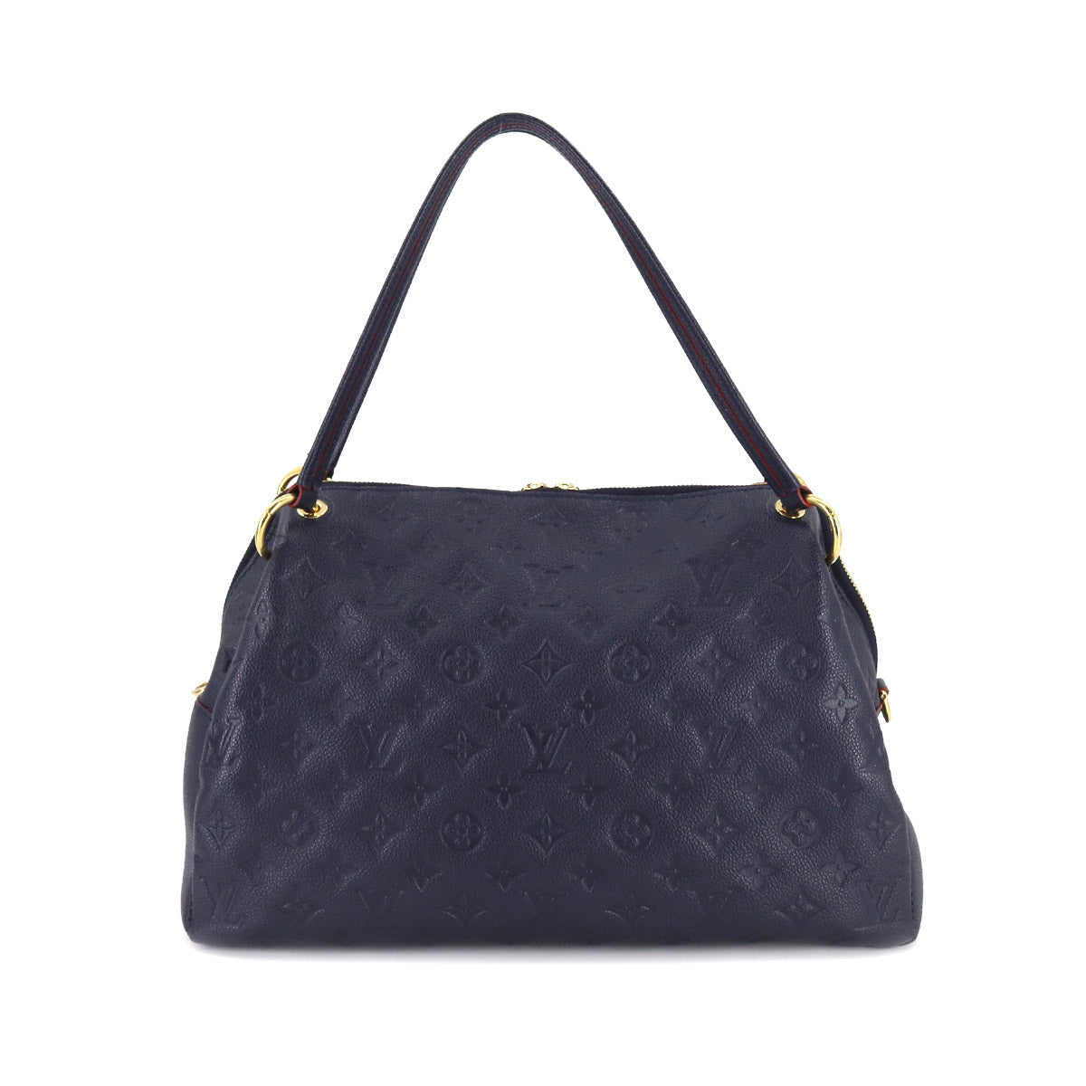 Louis Vuitton Monogram Emplant Pontyu PM Shoulder Bag Leather Marine Rouge