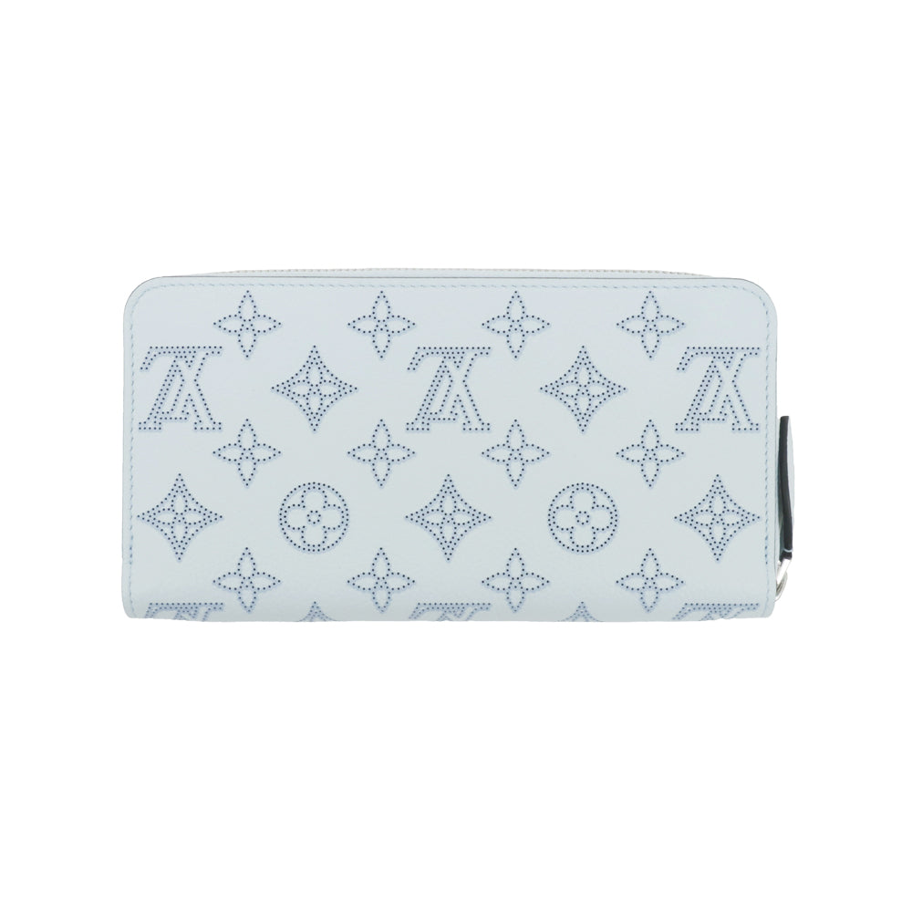 Louis Vuitton Mahina Long Wallet Zippy Wallet Denim Light Blue