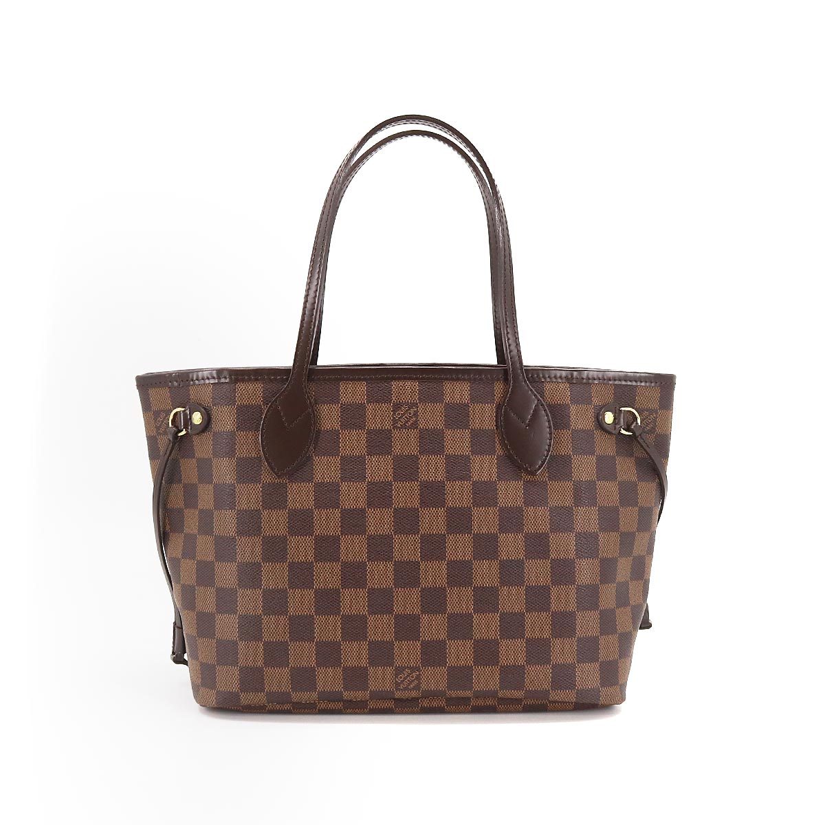 Louis Vuitton Damier Neverfull PM Tote Bag Ebene Brown