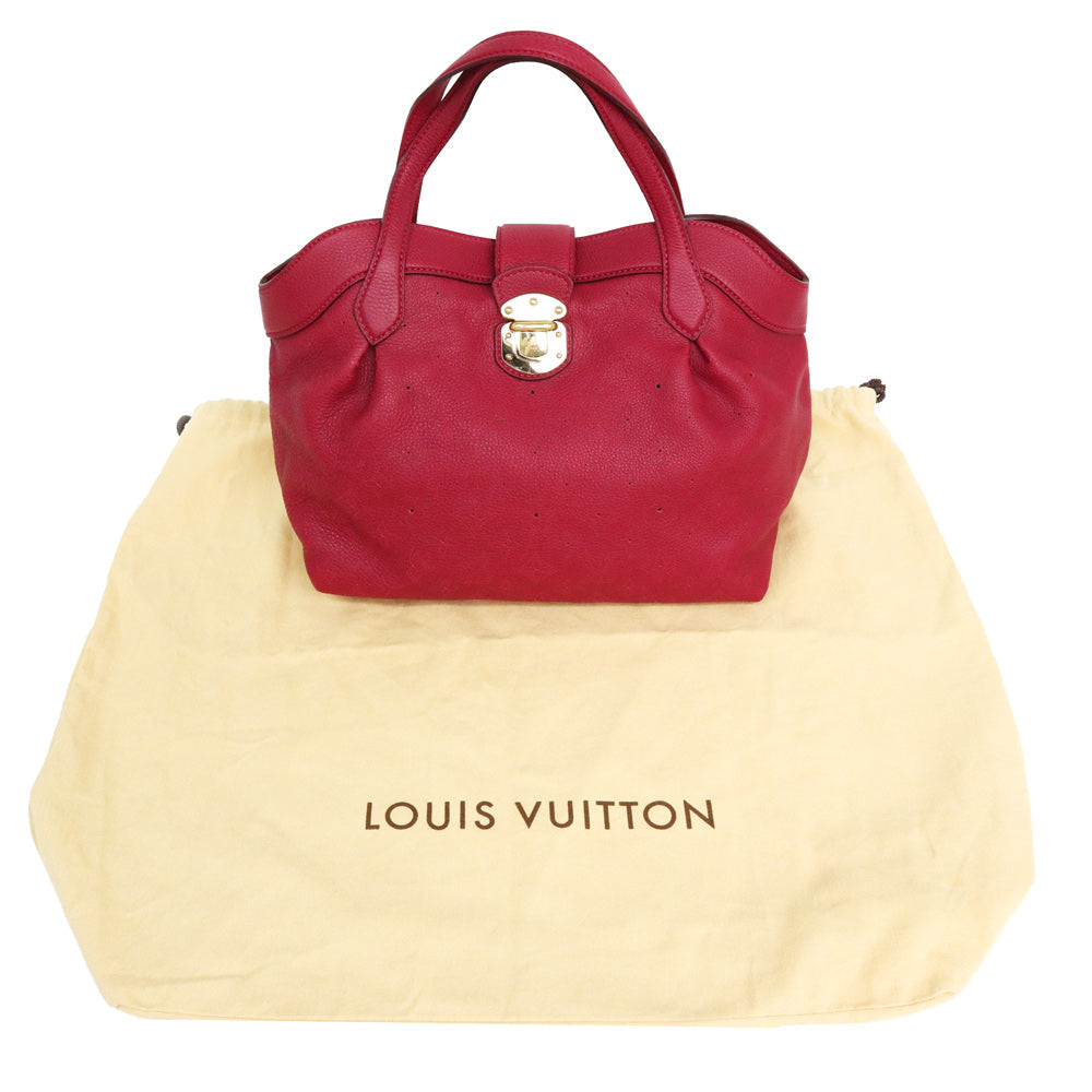 Louis Vuitton Mahina Leather Cirrus PM Shoulder Bag Red