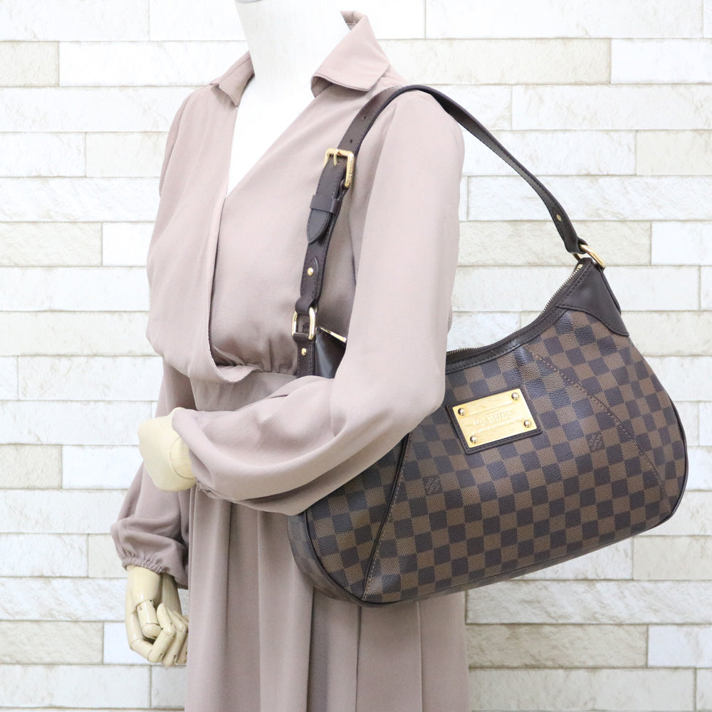 Louis Vuitton Thames GM Damier Shoulder Bag Brown