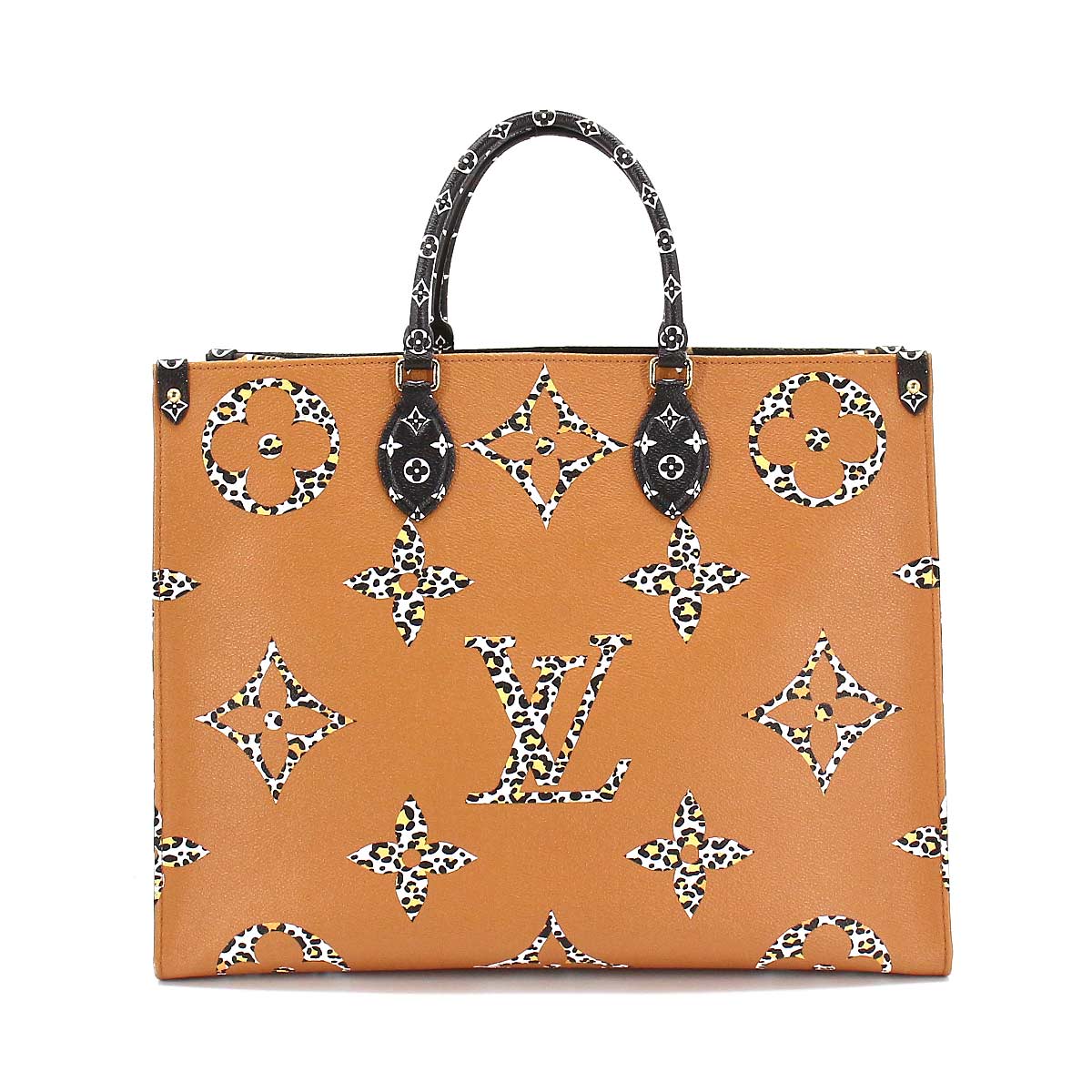 Louis Vuitton Monogram Jungle OnTheGo GM Tote Shoulder Bag Noir