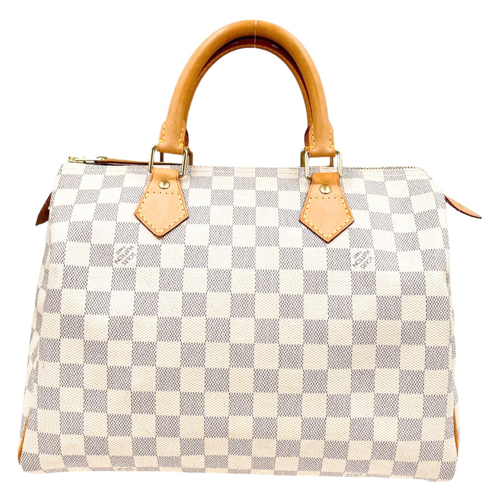 Louis Vuitton Handbag Damier Azur Speedy 30 Boston Bag White