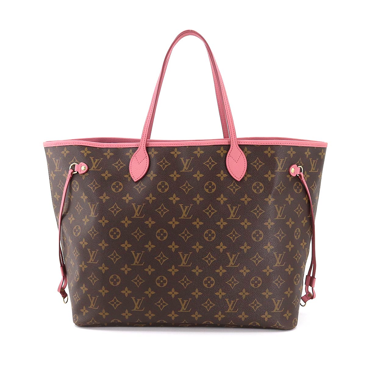 Louis Vuitton Monogram Ikat Flower Neverfull GM Tote Bag Rose Velour