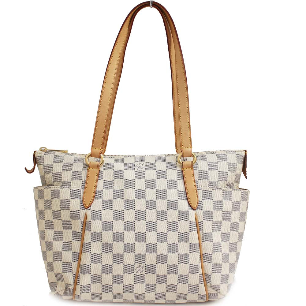 Louis Vuitton Totally PM Damier Azur Tote Bag White
