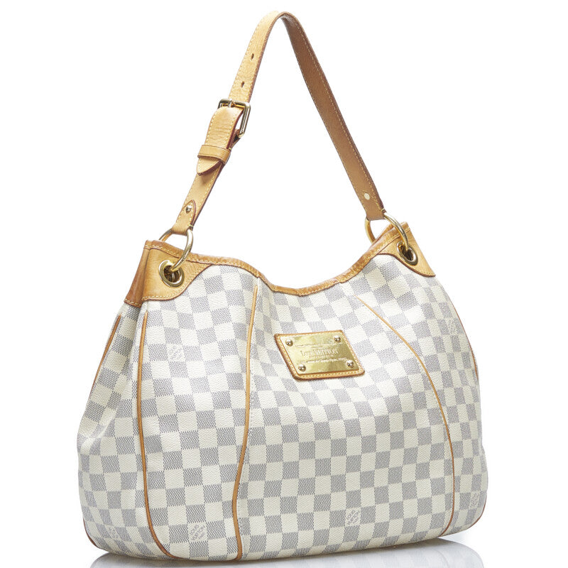 Louis Vuitton Damier Azur Galliera PM Shoulder Bag White