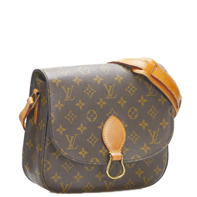 Louis Vuitton Monogram Sun Crew GM Shoulder Bag Brown Leather