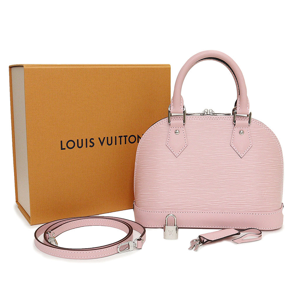 Louis Vuitton Alma BB 2 Way Shoulder Handbag Diagonal Epi Leather