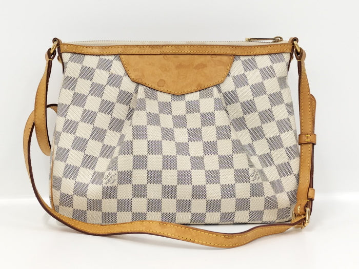 Louis Vuitton Shoulder Bag Siracusa PM Damier Azur