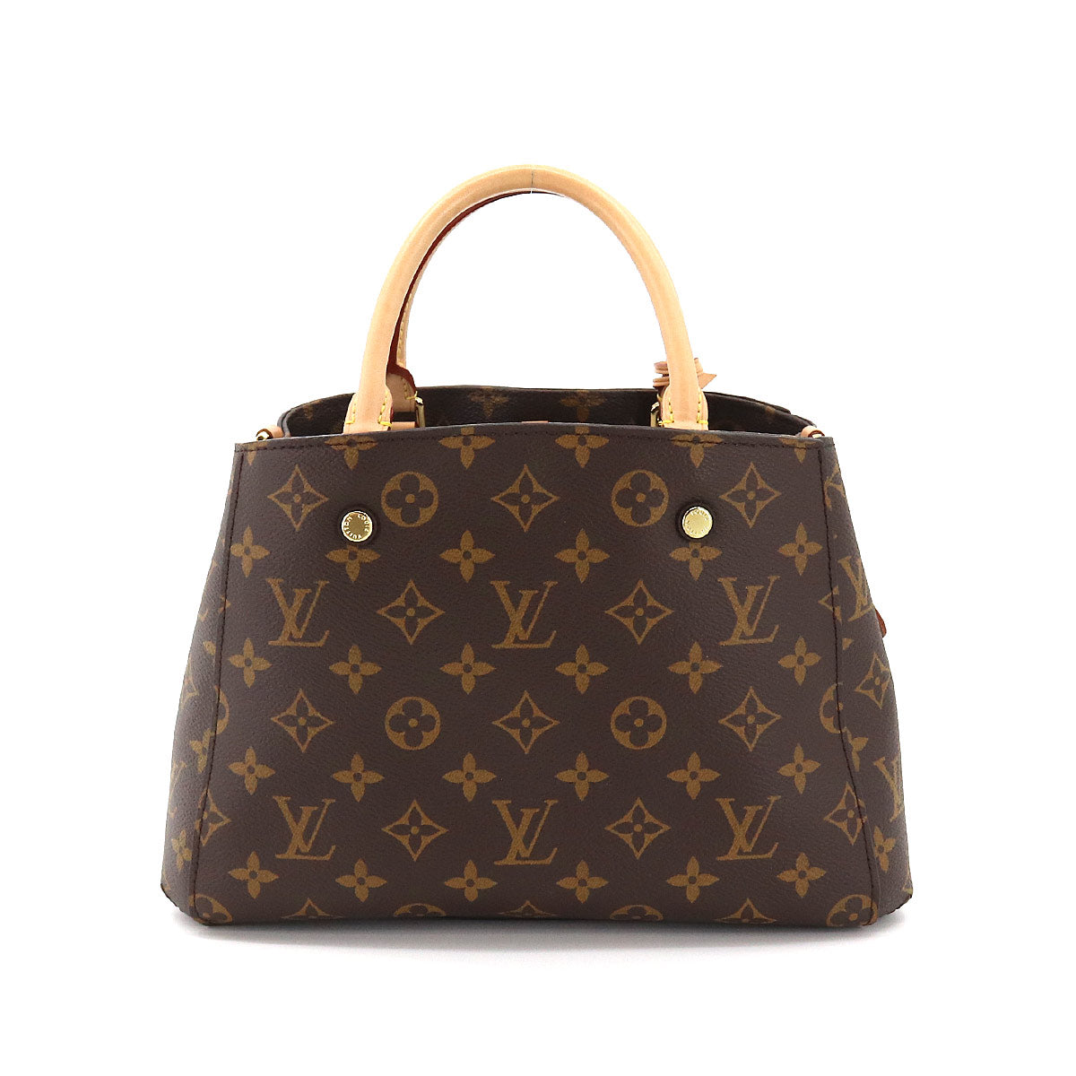 Louis Vuitton Monogram Montaigne BB 2 Way Hand Shoulder Bag Brown