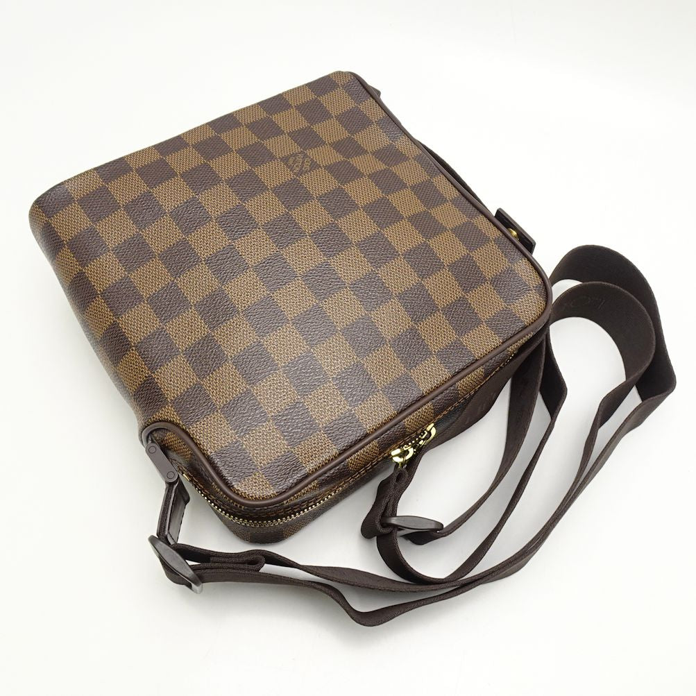 Louis Vuitton Damier Olaf PM Ebene diagonal shoulder bag brown