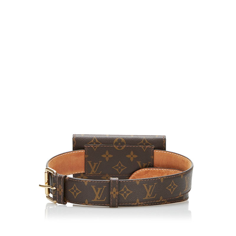 Louis Vuitton Monogram Sun Tulle Pochette Solo Waist Bag Brown