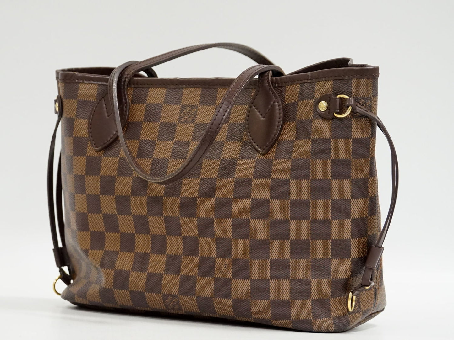 Louis Vuitton LV Neverfull PM Damier Ebene Tote Bag