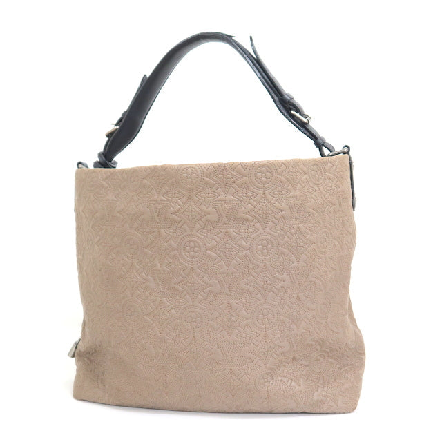 Louis Vuitton Hobo PM Shoulder Bag Beige Monogram