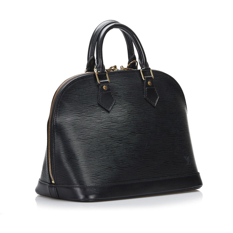 Louis Vuitton Epi Alma Handbag Noir Black Leather