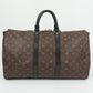 Louis Vuitton Keepall 45 Bandouliere Monogram Macassar Brown