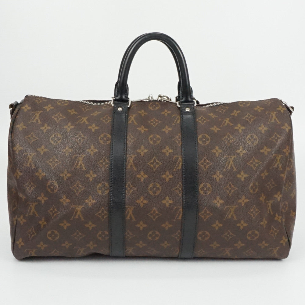 Louis Vuitton Keepall 45 Bandouliere Monogram Macassar Brown