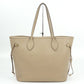 Louis Vuitton Neverfull MM Monogram Implant Tourtrell Greige Tote Bag