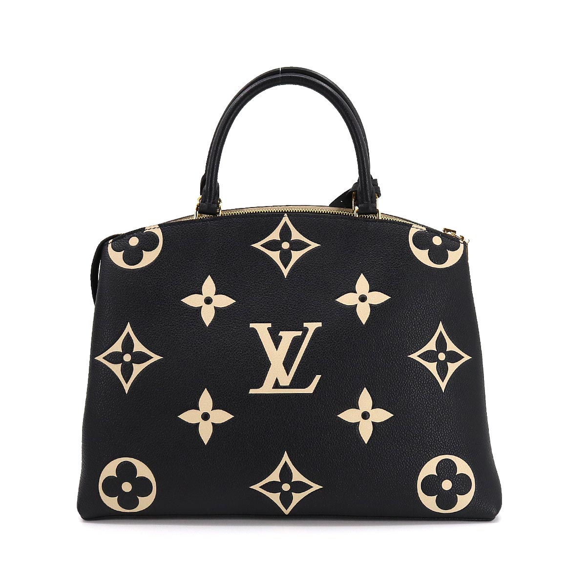 Louis Vuitton Bicolor Monogram Emplant Grand Palais MM Hand Shoulder Bag Black