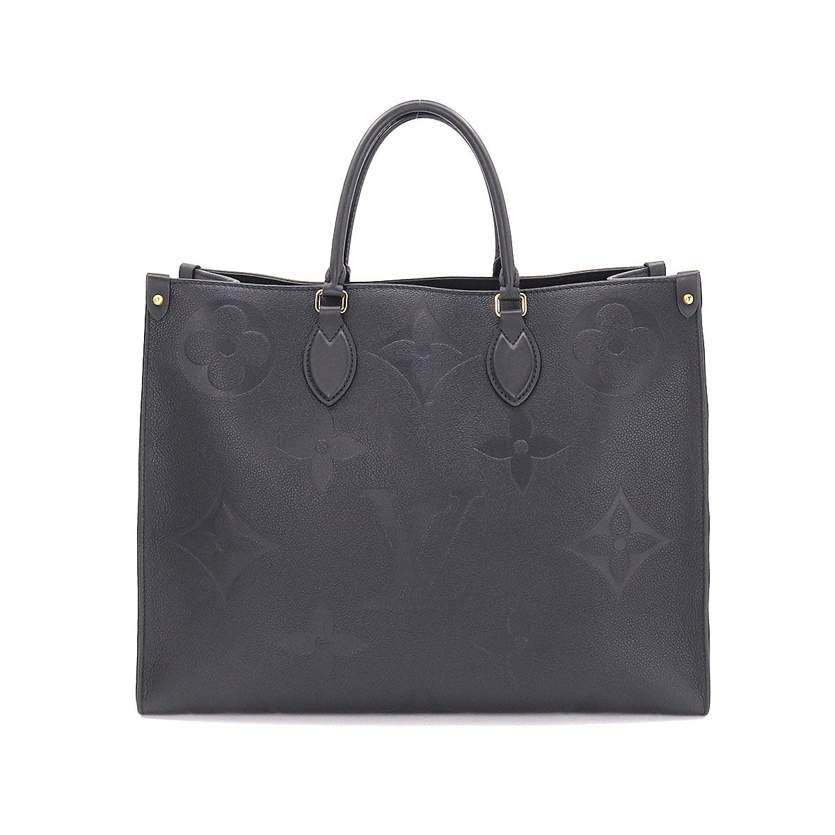 Louis Vuitton Monogram Implant Onthego GM 2 Way Tote Shoulder Bag Noir