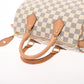 Louis Vuitton Damier Azur Speedy 25 White  Canvas Handbag