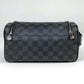 Louis Vuitton Toilette Pouch Travel Accessory Case Damier Graphite Black