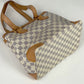 Louis Vuitton Hampstead PM Handbag Tote Bag Damier Azur White