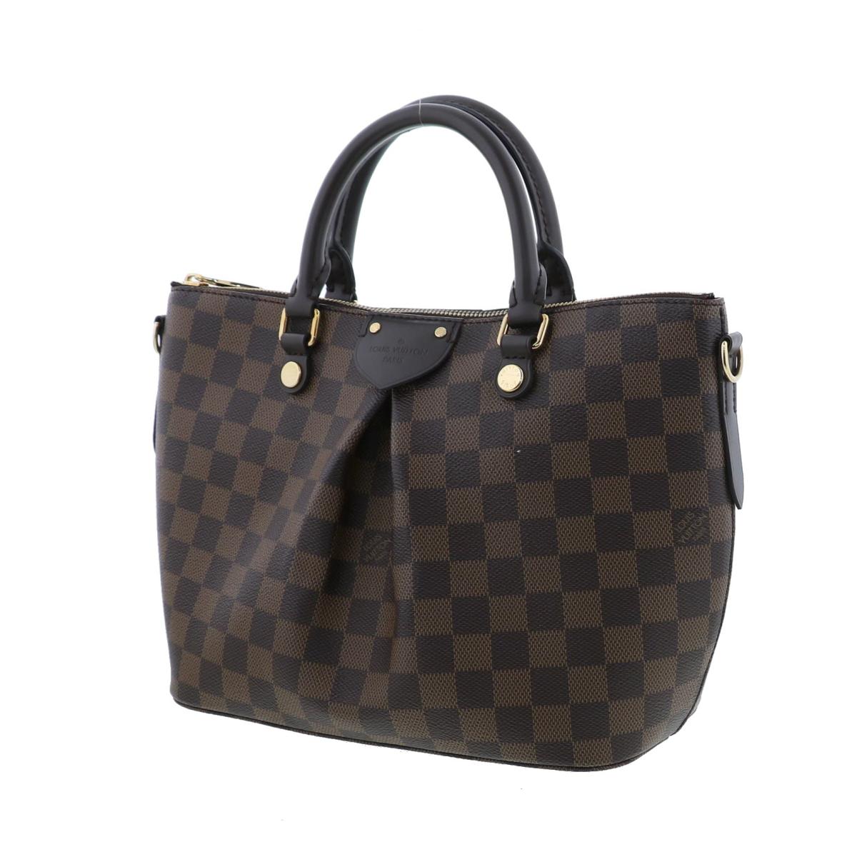 Louis Vuitton Siena PM Bag Shoulder Messenger Bag Damier Ebene Brown