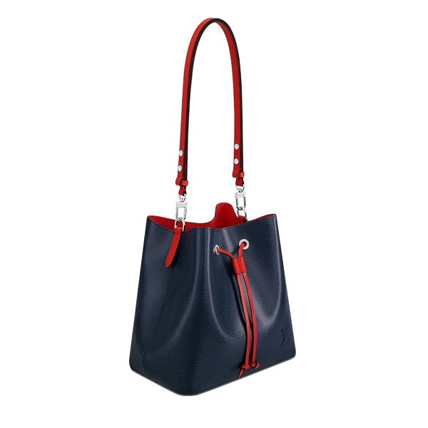 Louis Vuitton Noe Epi Shoulder Bag Black Red