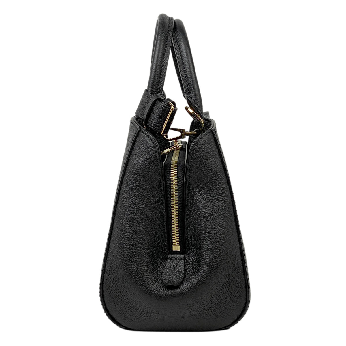 Louis Vuitton Montaigne BB Shoulder Bag Bicolor Monogram Implant Noir Beige