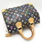 Louis Vuitton Multicolor Speedy 30 Noir Boston Bag Black