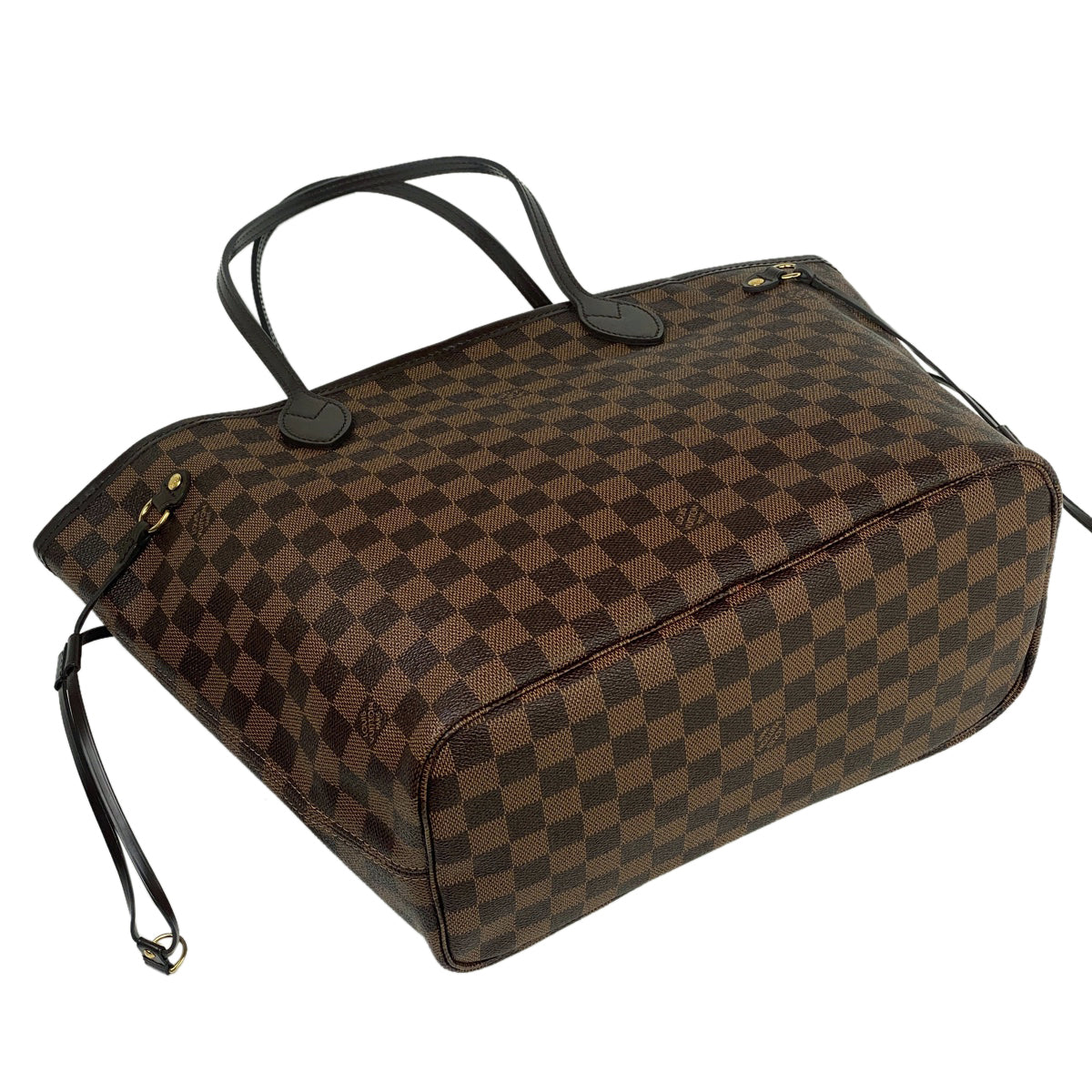 Louis Vuitton Neverfull MM Handbag Tote Bag Damier Brown