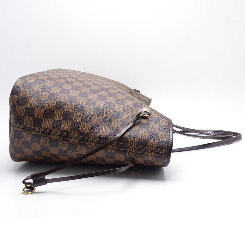 Louis Vuitton  Damier Neverfull MM Series Tote Bag Brown