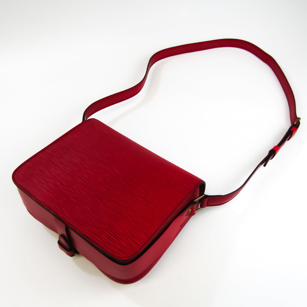 Louis Vuitton Cartouchiere Shoulder Bag Epi Leather Red Gold